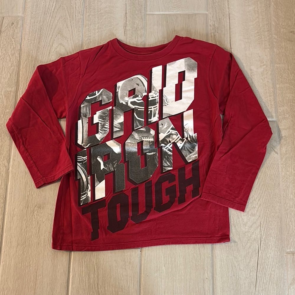Place Red Long Sleeve Graphic Tee